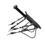 （クイックマウント）リアシートポストマウント付き屋外用荷物ラック、自転車後部ブラケット用